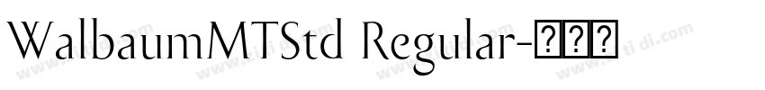 WalbaumMTStd Regular字体转换